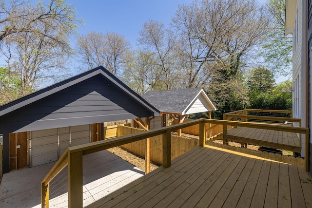 view of wooden terrace