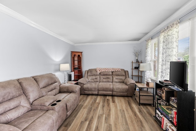 5007 Bonnalynn Dr, Hermitage, TN 37076 - living area with crown molding and wood finished floors