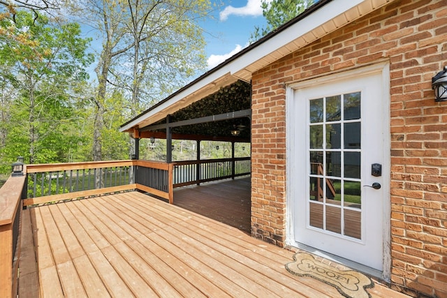 view of deck