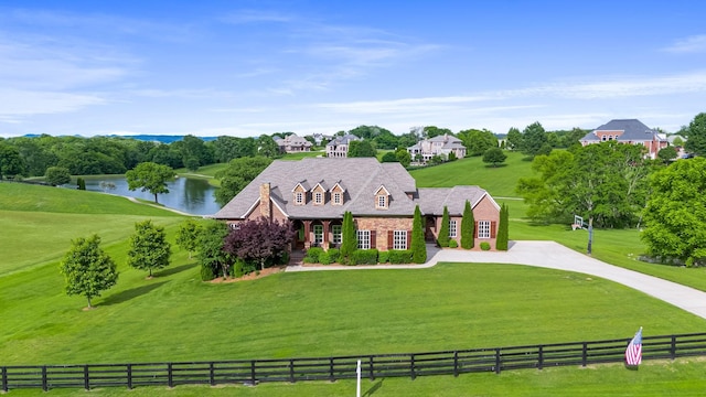 6516 Brandon Park Way, Franklin, TN 37064 - view of front of house with a water view