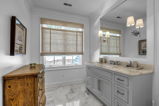 328 White Swans Xing, Brentwood, TN 37027 - bathroom with marble finish floor, a wealth of natural light, and visible vents