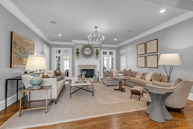 328 White Swans Xing, Brentwood, TN 37027 - living area featuring wood finished floors and recessed lighting