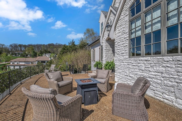 328 White Swans Xing, Brentwood, TN 37027 - view of patio with a fire pit