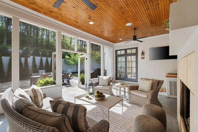 328 White Swans Xing, Brentwood, TN 37027 - sunroom featuring plenty of natural light and french doors