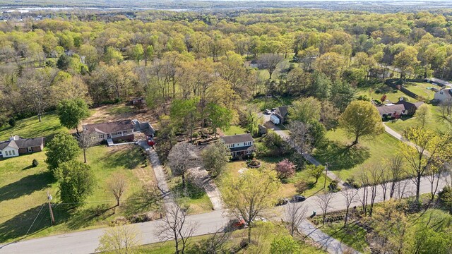 124 Timber Trail Dr, Lebanon, TN 37090 - aerial view featuring a forest view