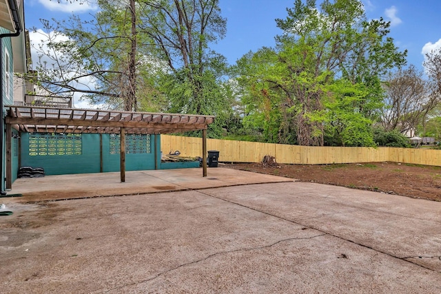 view of patio with fence private yard