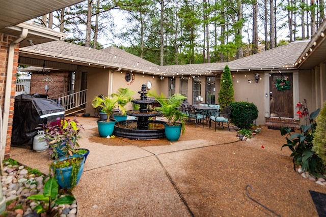view of patio / terrace with area for grilling
