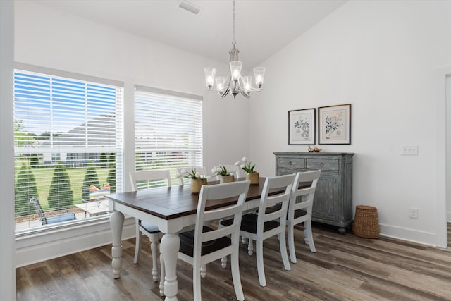 22 Flip Flop Ct, Winchester, TN 37398 - dining area featuring an inviting chandelier, wood finished floors, and a wealth of natural light
