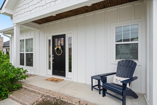 22 Flip Flop Ct, Winchester, TN 37398 - view of exterior entry featuring board and batten siding and covered porch