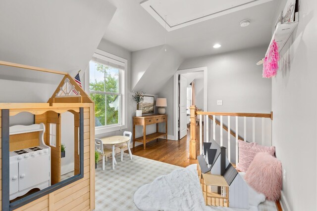 4008 Nevada Ave, Nashville, TN 37209 - bonus room with wood finished floors, attic access, baseboards, and recessed lighting