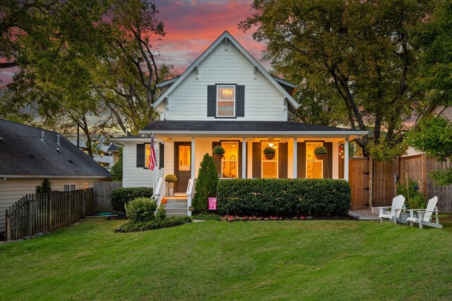 4008 Nevada Ave, Nashville, TN 37209 - back of house with a yard and fence