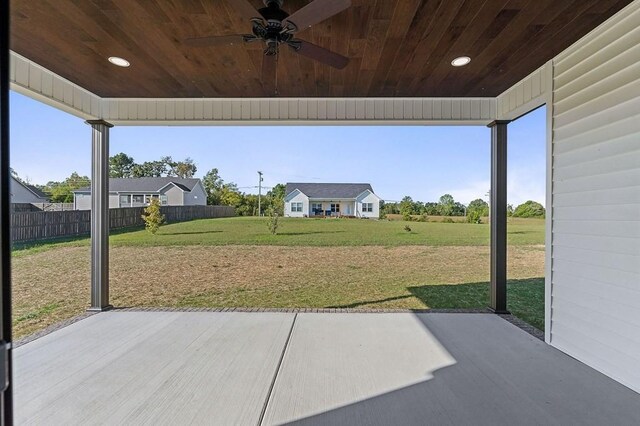 2717 Autumn Woods Trl, Cookeville, TN 38501 - view of patio / terrace featuring a ceiling fan