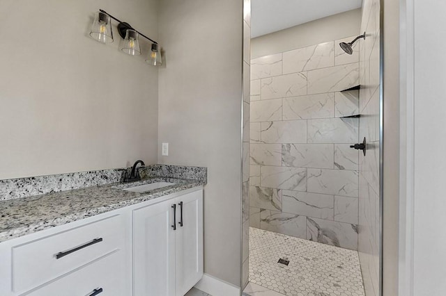 2717 Autumn Woods Trl, Cookeville, TN 38501 - bathroom featuring a tile shower and vanity