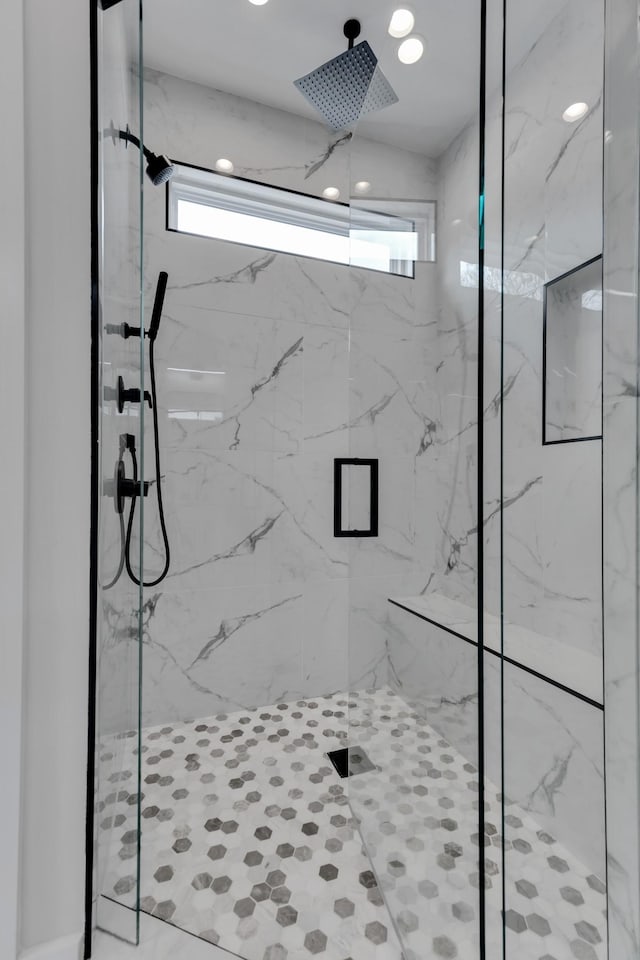 6376A Ivy St, Nashville, TN 37209 - full bath with a marble finish shower