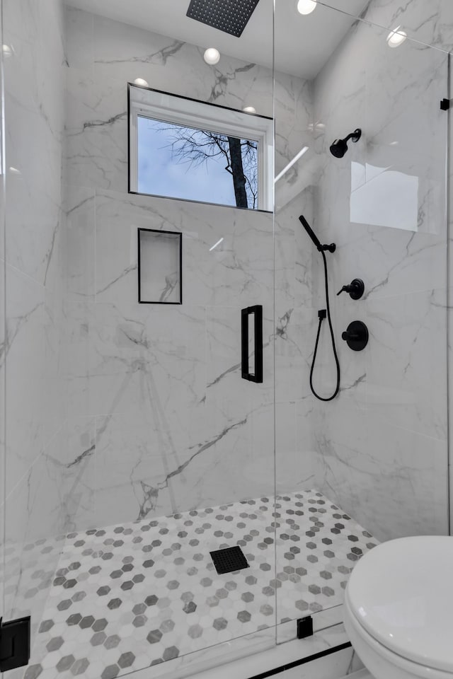 6376A Ivy St, Nashville, TN 37209 - bathroom with a marble finish shower and toilet