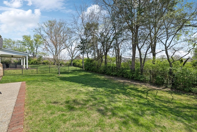 7025 Headwaters Dr, Franklin, TN 37064 - view of yard featuring a fenced backyard and a ceiling fan