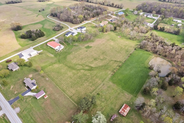 bird's eye view featuring a rural view