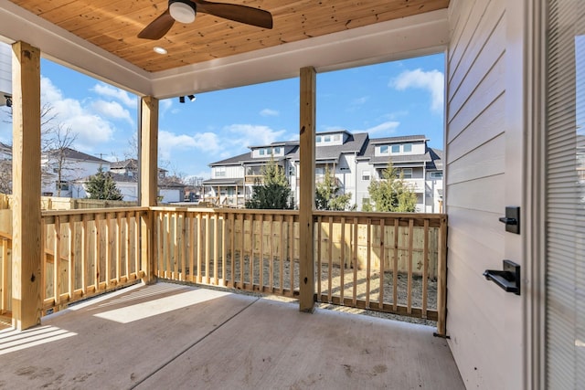 6376D Ivy St, Nashville, TN 37209 - view of patio featuring a residential view and ceiling fan