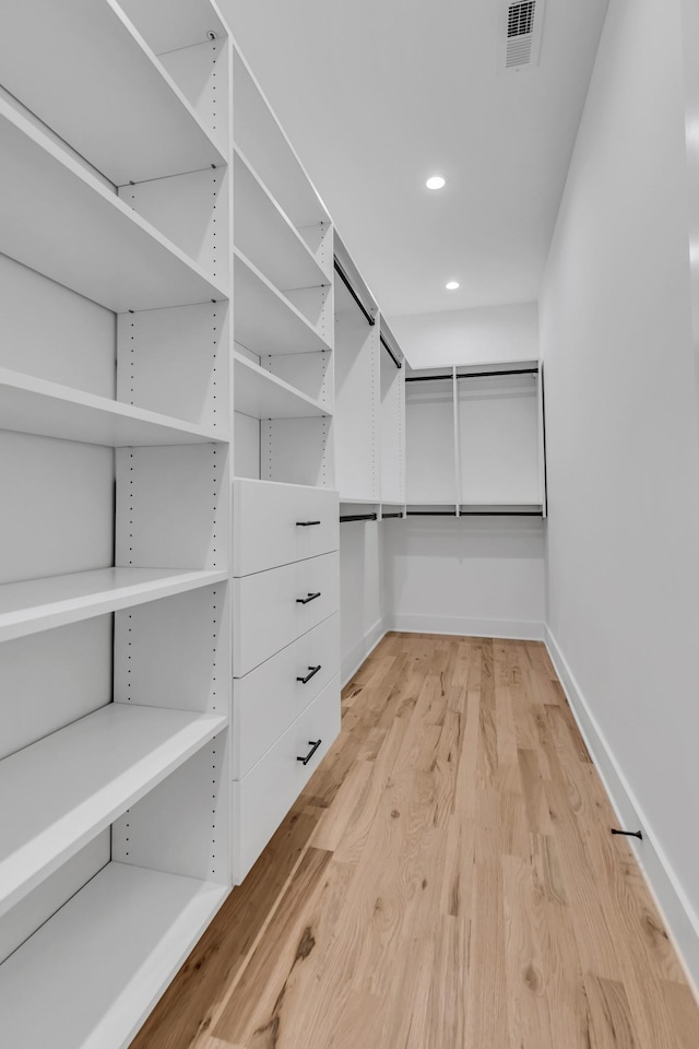 6376D Ivy St, Nashville, TN 37209 - walk in closet featuring light wood-type flooring and visible vents