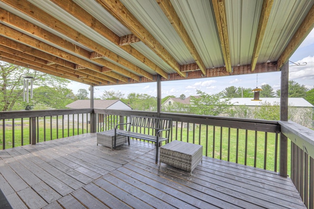 109 Spring Valley Ct, Cross Plains, TN 37049 - wooden terrace with a yard