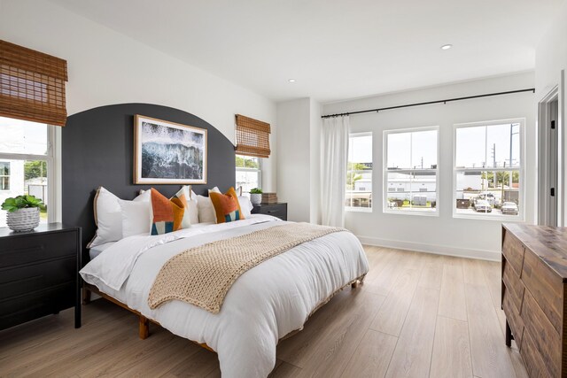 340 Hutcherson Aly, Nashville, TN 37209 - bedroom featuring light wood-style flooring, recessed lighting, and baseboards