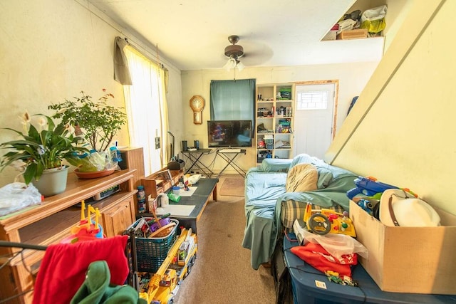 176 Water Ln NW, Charleston, TN 37310 - interior space with carpet flooring and ceiling fan
