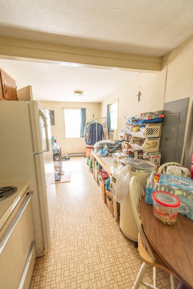 176 Water Ln NW, Charleston, TN 37310 - kitchen featuring stove and a textured ceiling
