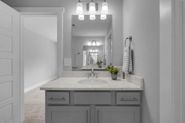 558 Twyla Dr, Lebanon, TN 37087 - bathroom with vanity and baseboards