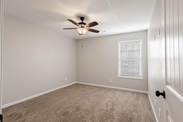 133 Kildeer Dr, Clarksville, TN 37040 - empty room featuring visible vents, baseboards, a ceiling fan, and carpet floors