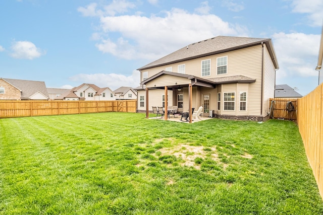 133 Kildeer Dr, Clarksville, TN 37040 - rear view of house featuring a patio area, a fenced backyard, and a yard