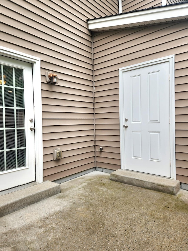 view of exterior entry