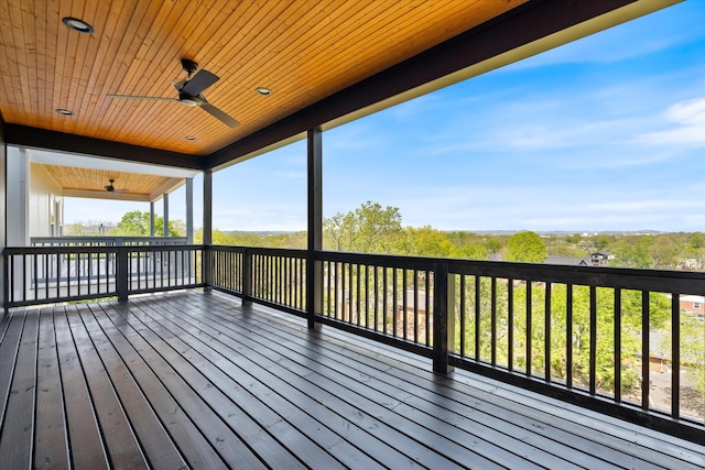 416 Mercomatic Dr, Nashville, TN 37209 - deck with ceiling fan