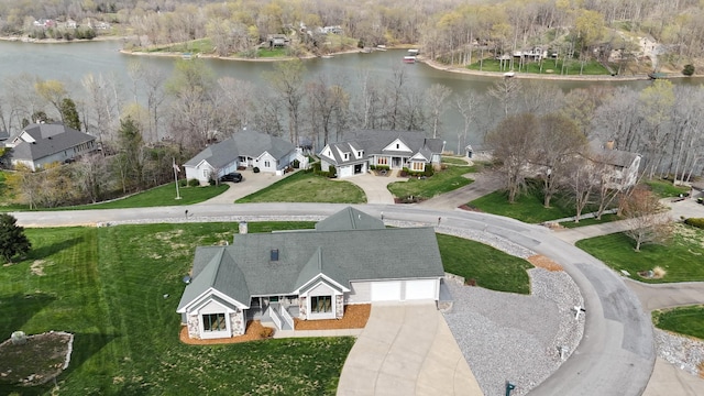 250 Sun Hill Cir, Cadiz, KY 42211 - drone / aerial view with a residential view and a water view