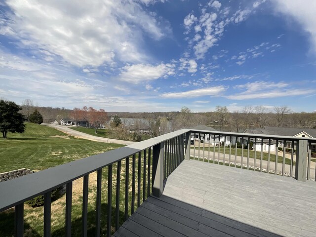 250 Sun Hill Cir, Cadiz, KY 42211 - wooden terrace with a lawn