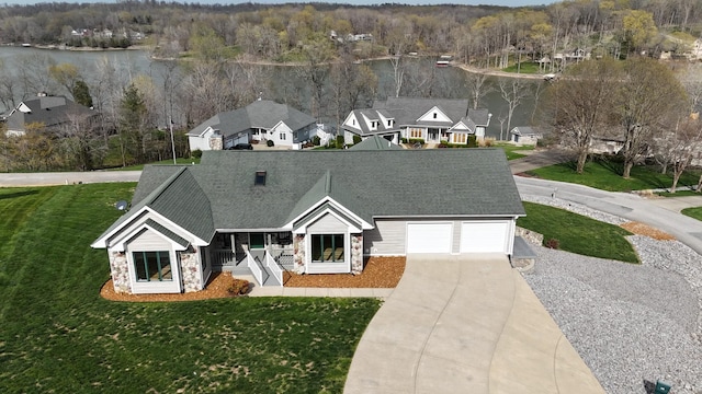 250 Sun Hill Cir, Cadiz, KY 42211 - exterior space with a water view and a wooded view