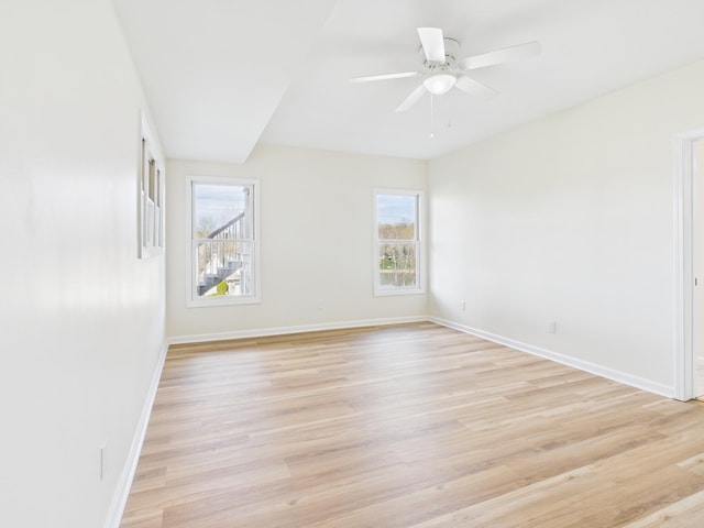 250 Sun Hill Cir, Cadiz, KY 42211 - spare room featuring light wood-style flooring, a healthy amount of sunlight, and baseboards