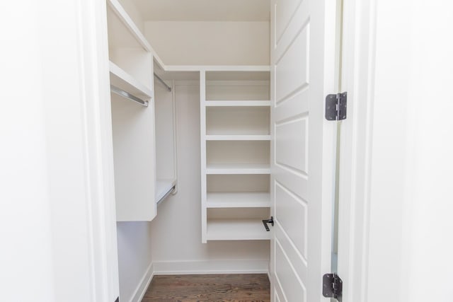3509B Wrenwood Ave, Nashville, TN 37205 - walk in closet with dark wood-style flooring