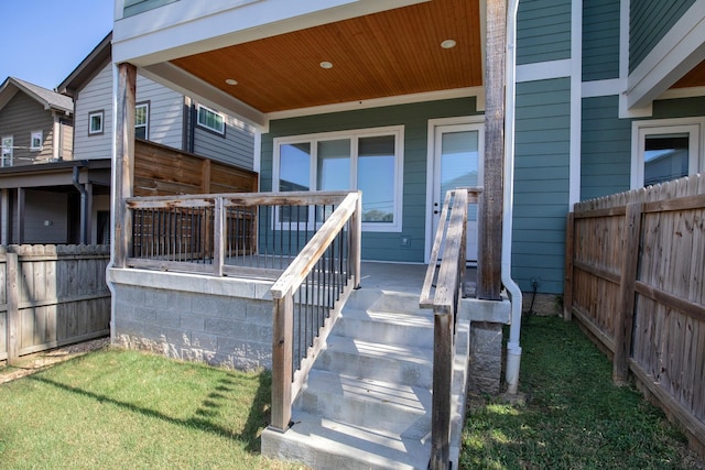 3509B Wrenwood Ave, Nashville, TN 37205 - view of exterior entry featuring fence and covered porch