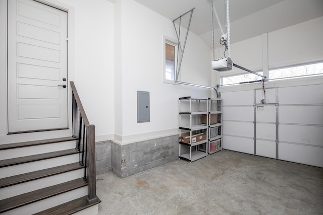 3509B Wrenwood Ave, Nashville, TN 37205 - garage with electric panel and a garage door opener