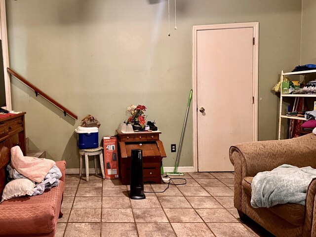 1112 Cumberland St, Decherd, TN 37324 - sitting room with baseboards and light tile patterned flooring