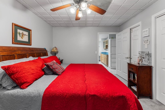 7274 Kingston Rd, Fairview, TN 37062 - bedroom with carpet floors and a ceiling fan