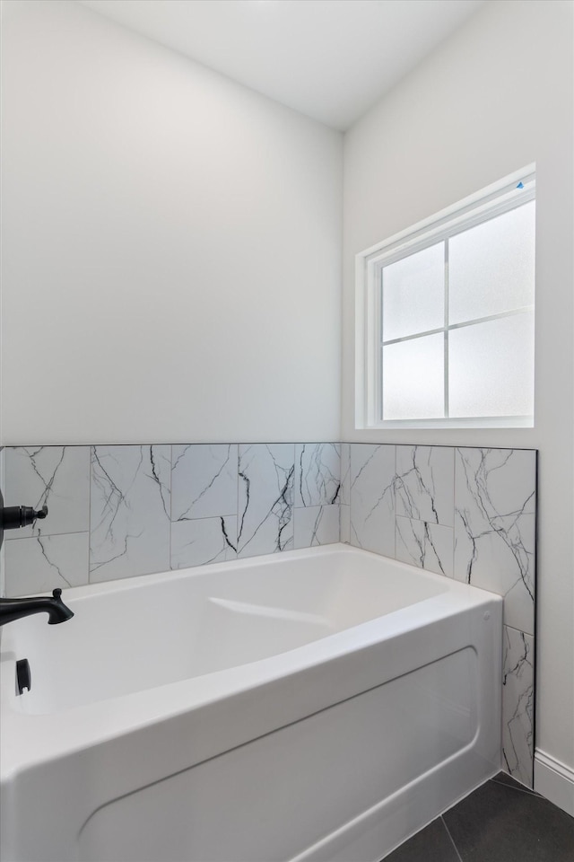 full bath featuring a garden tub