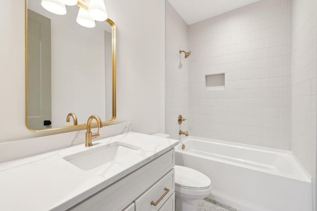 4201A Belmont Blvd, Nashville, TN 37215 - full bathroom featuring toilet, shower / bath combination, and vanity