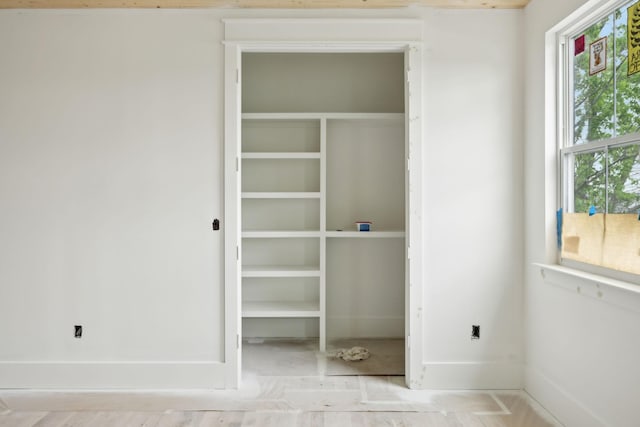 view of closet