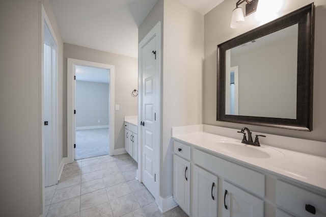 4302 Peacemill Ln, Murfreesboro, TN 37128 - bathroom featuring vanity and tile patterned floors
