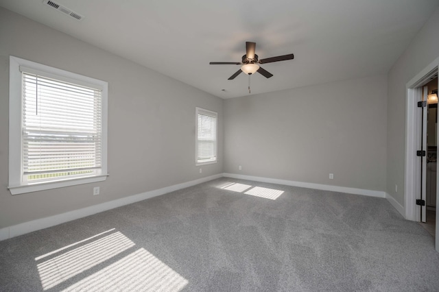 4302 Peacemill Ln, Murfreesboro, TN 37128 - spare room featuring a ceiling fan and carpet
