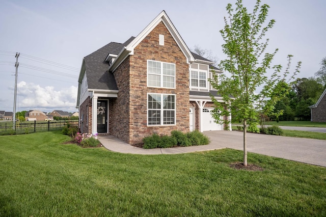 4302 Peacemill Ln, Murfreesboro, TN 37128 - traditional-style house featuring driveway, an attached garage, stone siding, and roof with shingles