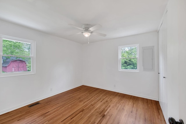 305 Thomas Ave, Hohenwald, TN 38462 - spare room with light wood finished floors, ceiling fan, and baseboards