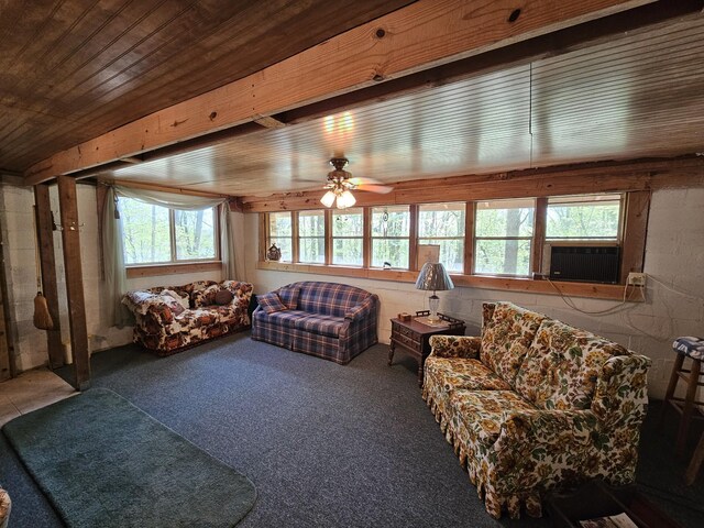 50 Deaton Ln, Parsons, TN 38363 - living area with ceiling fan and cooling unit