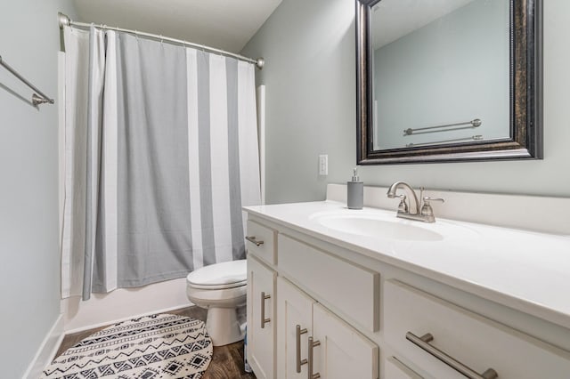 166 Mount Vernon Church Rd, Bethpage, TN 37022 - bathroom featuring toilet, wood finished floors, and vanity